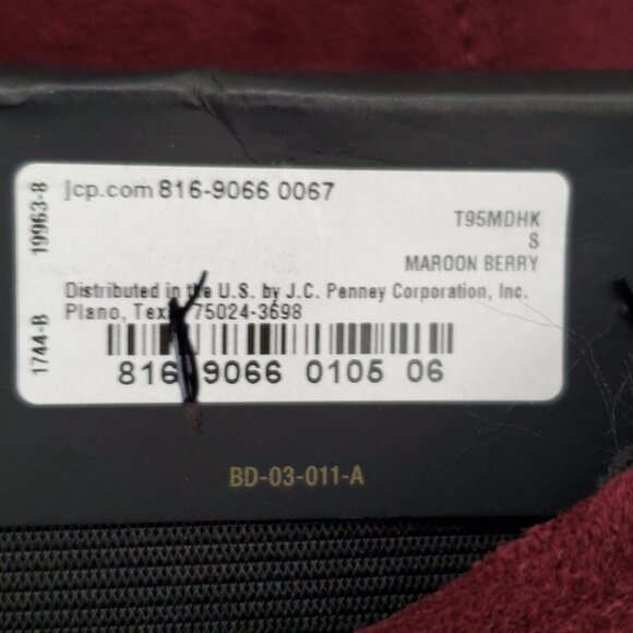 Worthington Maroon Berry Soft Brushed Faux Suede Leggings NEW NWT Size S - Picture 11 of 15